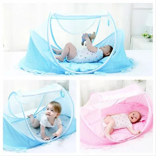 Cuna plegable portátil con mosquitero