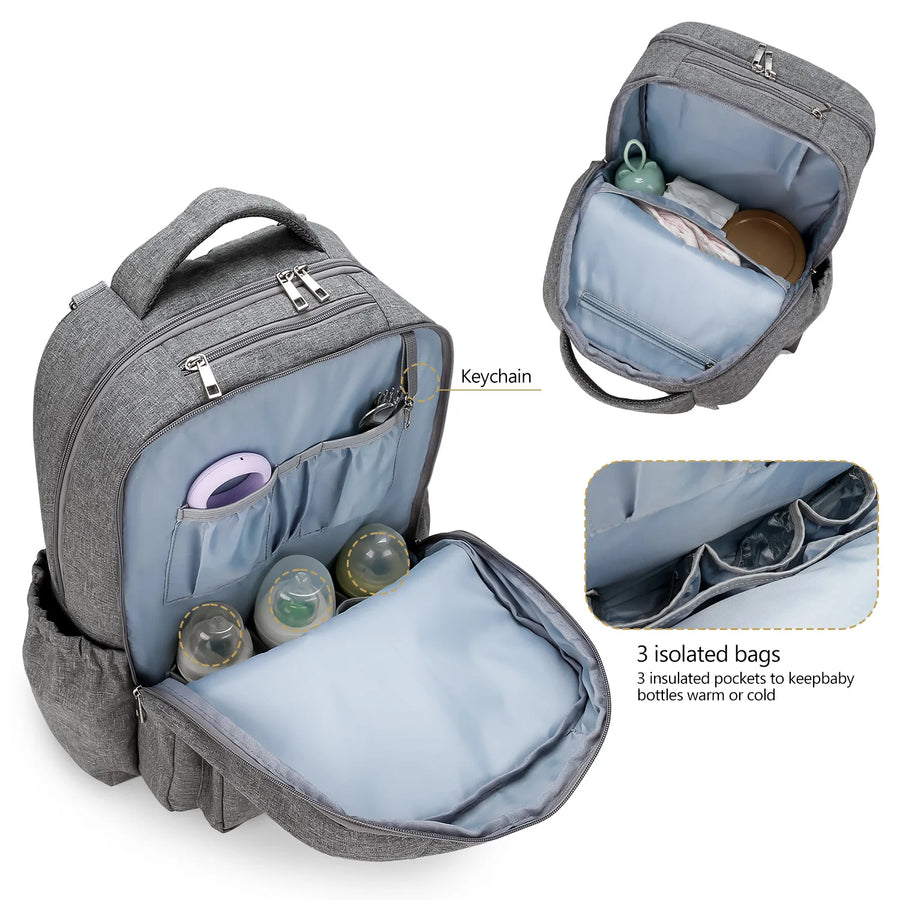 Diaper Bag Backpack，Baby Diaper Bag, Multifunctional Water-Repellent Travel Backpack Large Diaper Bag Backpack