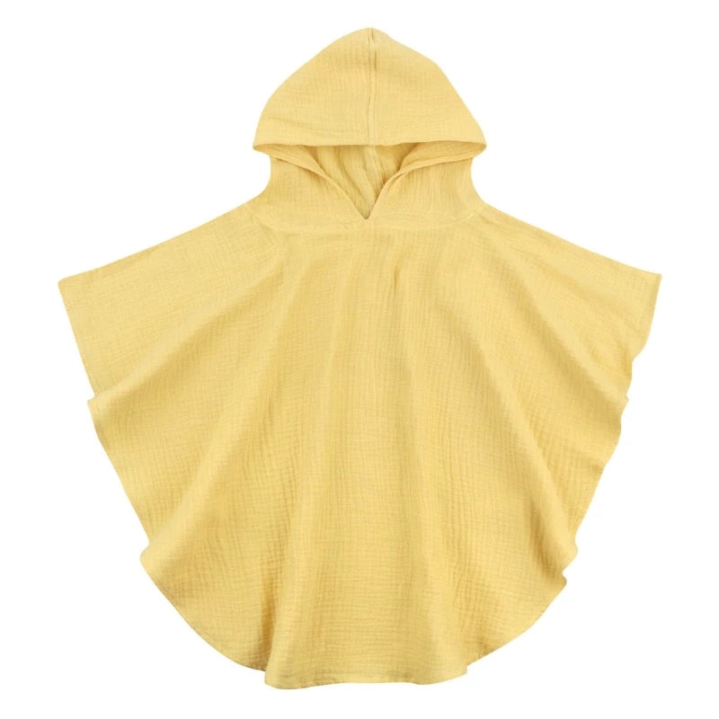Soft Cotton Baby Hooded Towel Bath Towel for Boys Girls Bathrobe Sleepwear Children'S Clothing Floral/Solid Color Infant Ponchos
