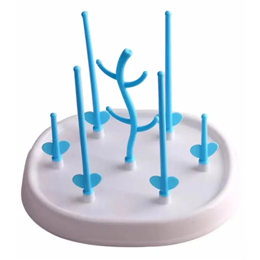 Escurridor de biberones en forma de árbol — piezas desmontables