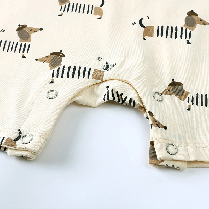 Baby Summer Rompers Unisex Newborn Baby Knitted Stripes Newborn Romper Baby Boy Girl Clothing Cotton Clothes with Button Closure