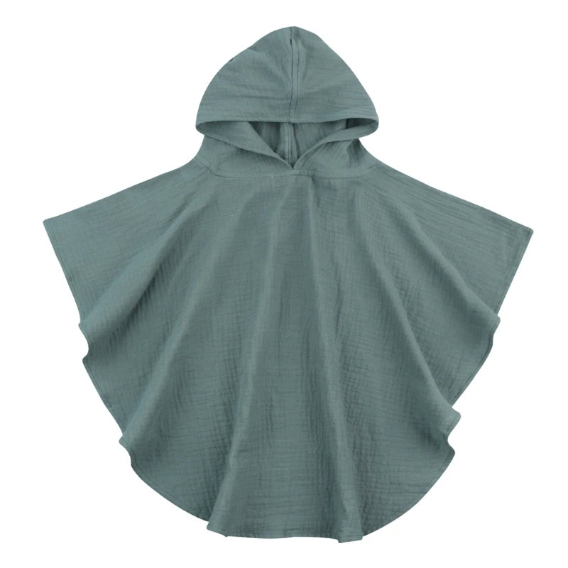 Soft Cotton Baby Hooded Towel Bath Towel for Boys Girls Bathrobe Sleepwear Children'S Clothing Floral/Solid Color Infant Ponchos