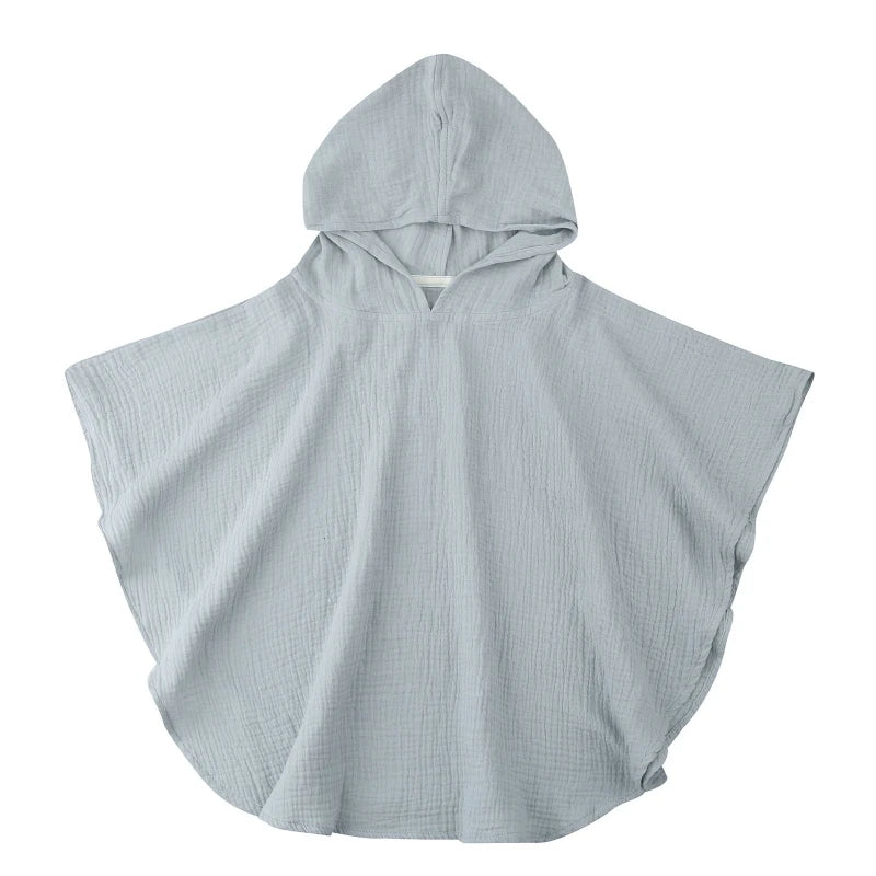 Soft Cotton Baby Hooded Towel Bath Towel for Boys Girls Bathrobe Sleepwear Children'S Clothing Floral/Solid Color Infant Ponchos
