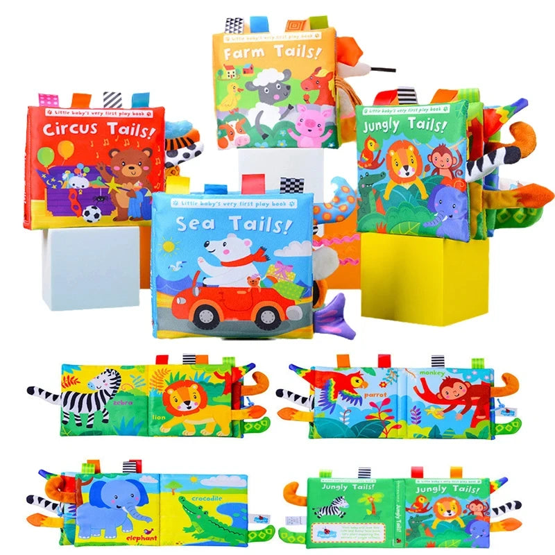 1PC Newborn 0-6 Months Baby Book, Touch and Feel Soft Book, Kids Toys Puzzle Montessori Toys