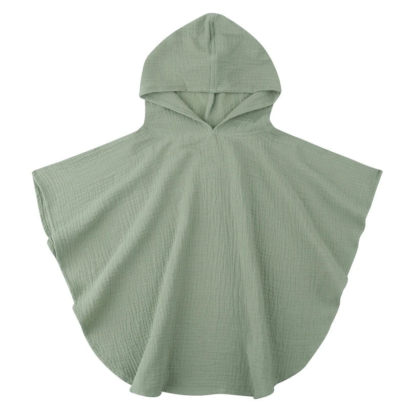 Soft Cotton Baby Hooded Towel Bath Towel for Boys Girls Bathrobe Sleepwear Children'S Clothing Floral/Solid Color Infant Ponchos