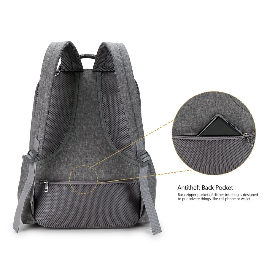 Diaper Bag Backpack，Baby Diaper Bag, Multifunctional Water-Repellent Travel Backpack Large Diaper Bag Backpack