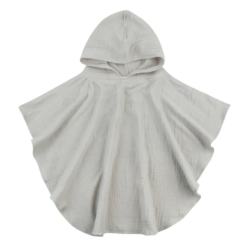 Soft Cotton Baby Hooded Towel Bath Towel for Boys Girls Bathrobe Sleepwear Children'S Clothing Floral/Solid Color Infant Ponchos