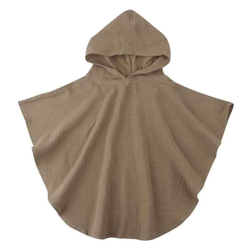 Soft Cotton Baby Hooded Towel Bath Towel for Boys Girls Bathrobe Sleepwear Children'S Clothing Floral/Solid Color Infant Ponchos