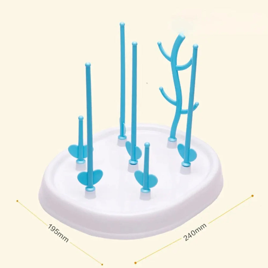 Escurridor de biberones en forma de árbol — capacidad