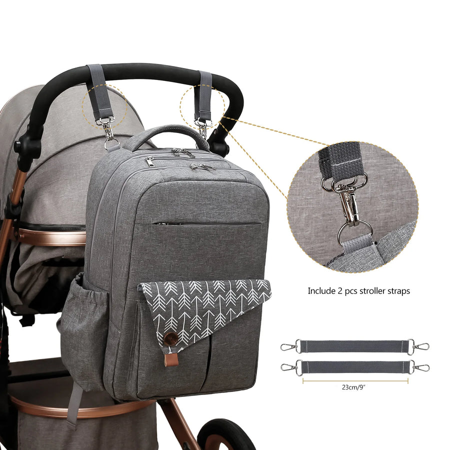 Diaper Bag Backpack，Baby Diaper Bag, Multifunctional Water-Repellent Travel Backpack Large Diaper Bag Backpack