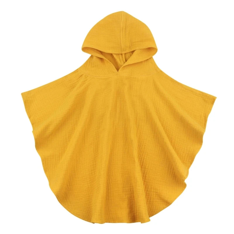 Soft Cotton Baby Hooded Towel Bath Towel for Boys Girls Bathrobe Sleepwear Children'S Clothing Floral/Solid Color Infant Ponchos